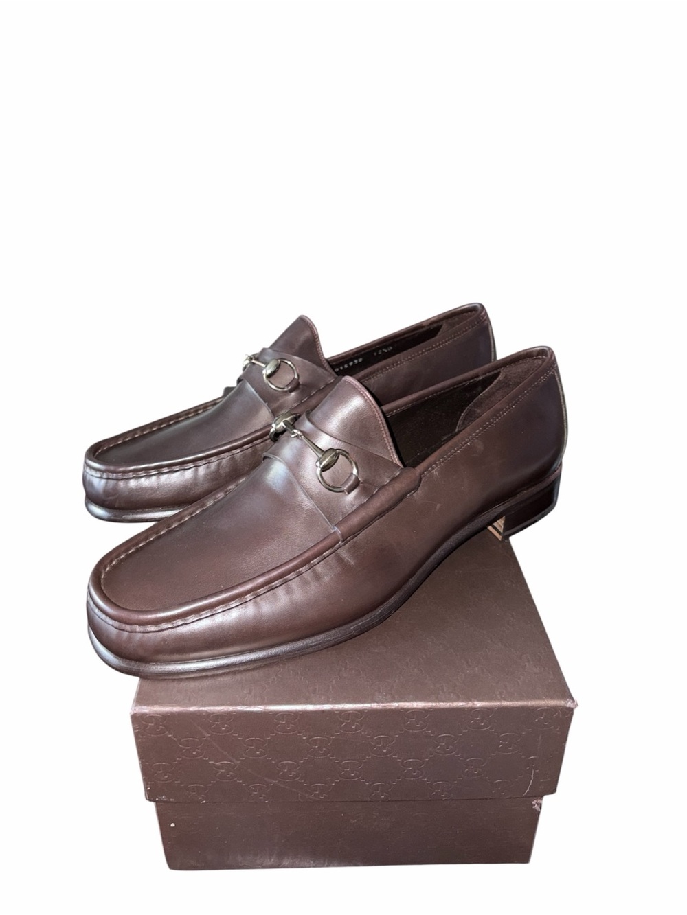 Gucci Classic Brown Leather Bit Loafers for Men size 12.5 D